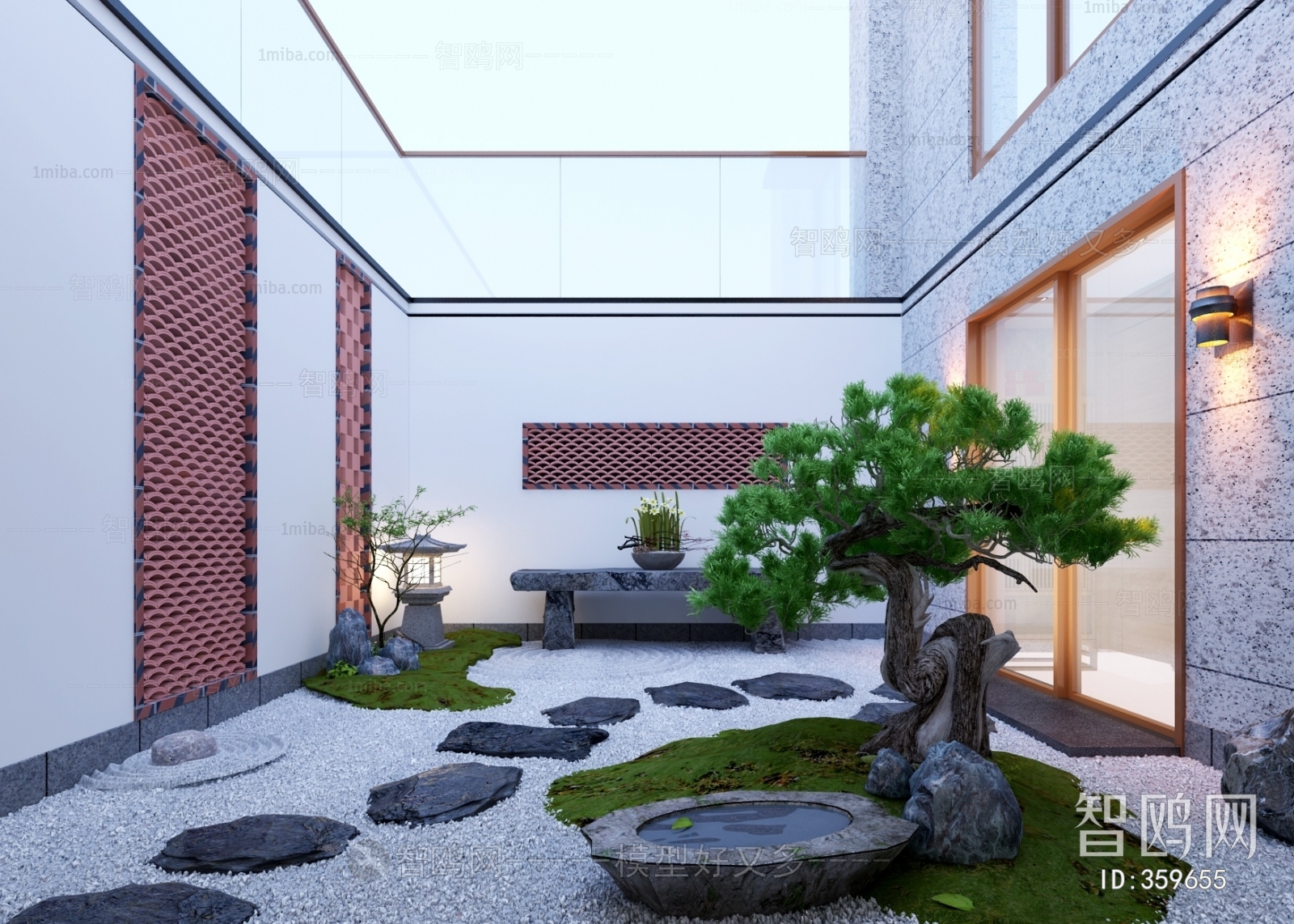 New Chinese Style Courtyard/landscape