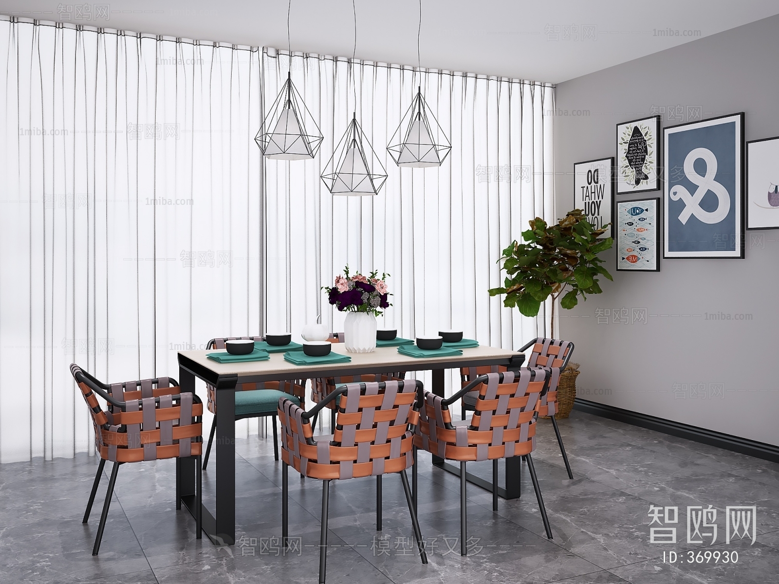 Nordic Style Dining Table And Chairs