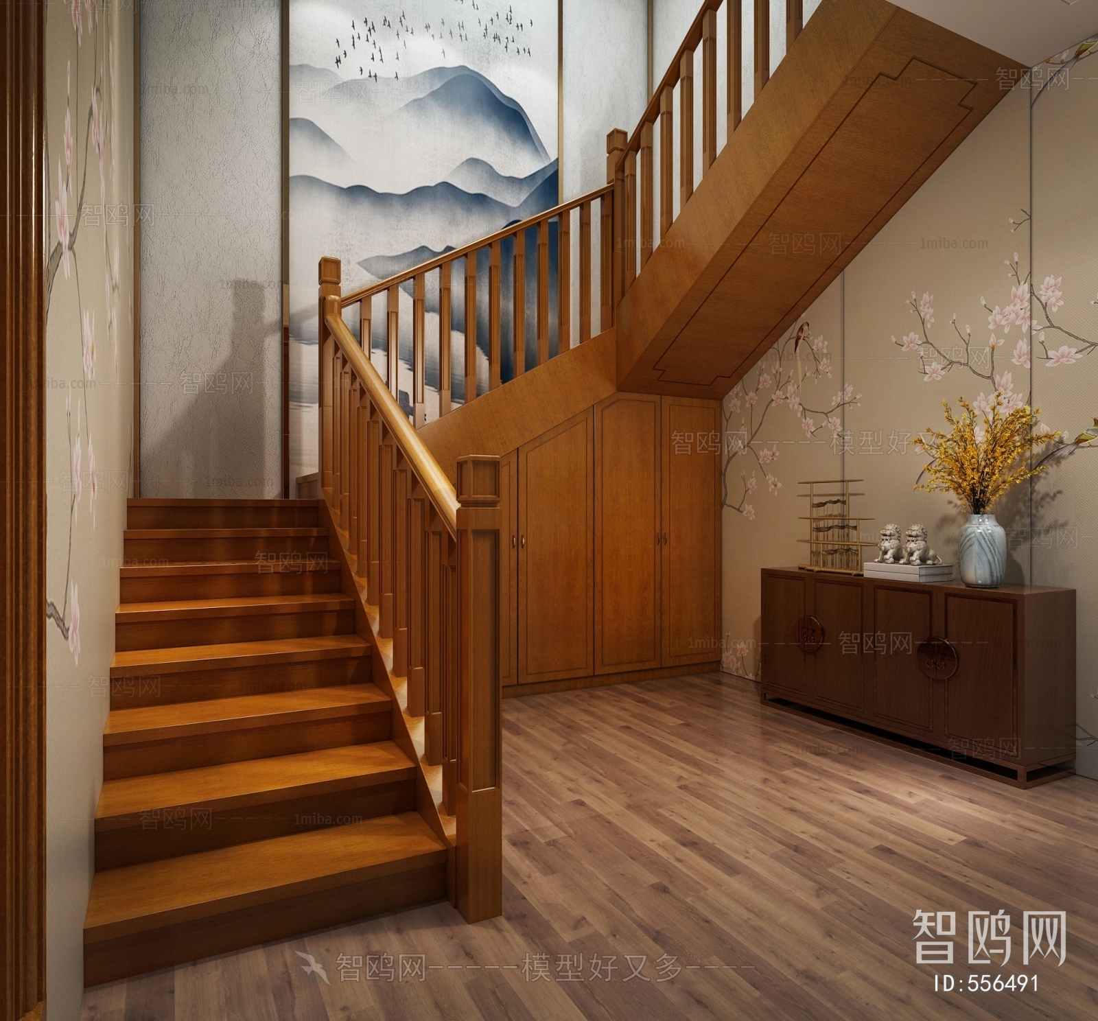 New Chinese Style Stairwell