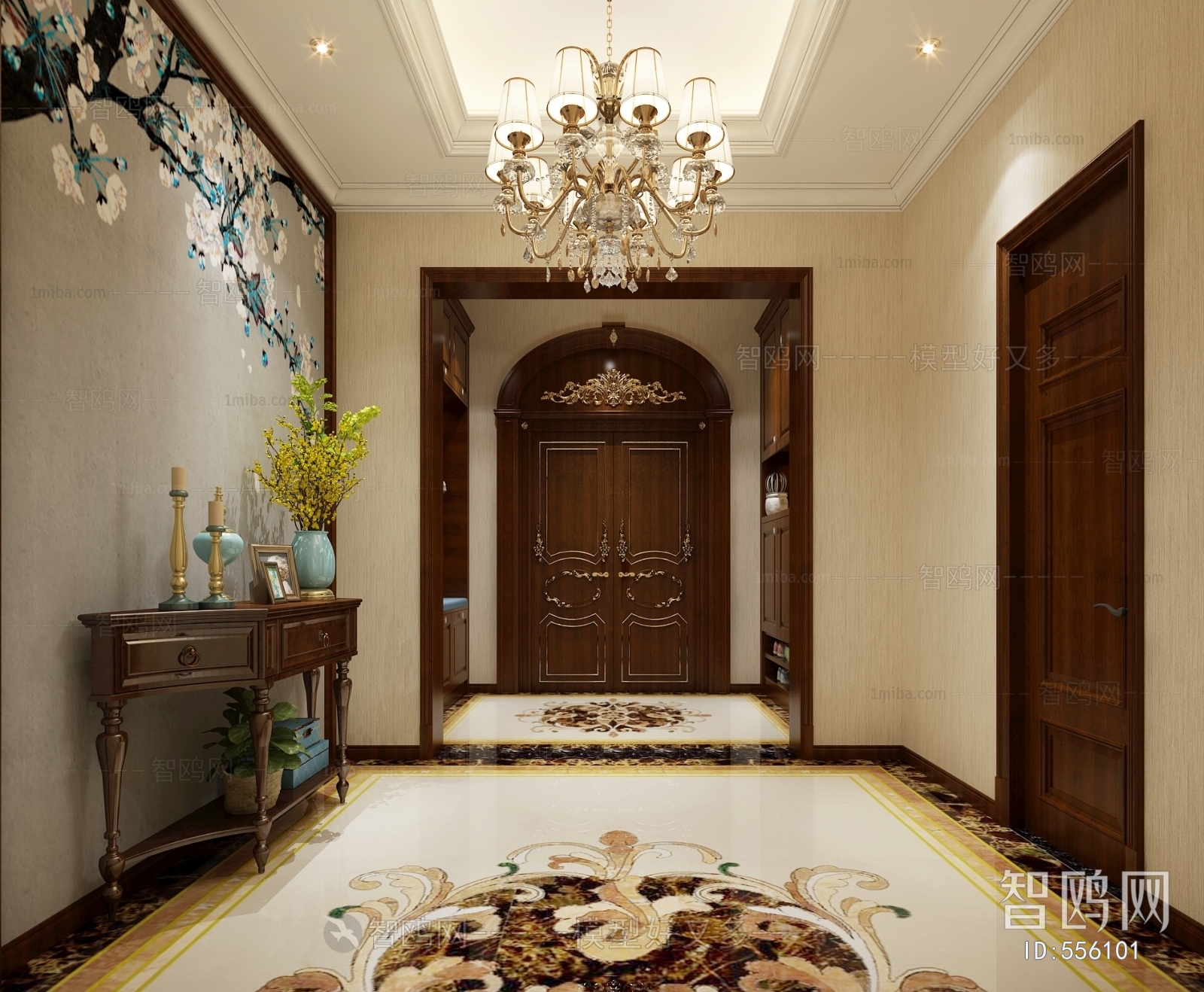 Simple European Style Hallway