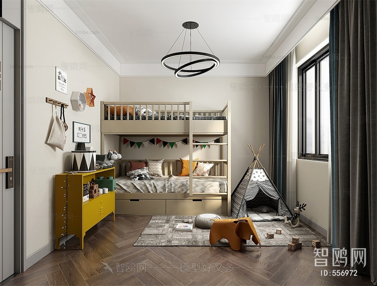 Modern Boy's Room And Son's Room