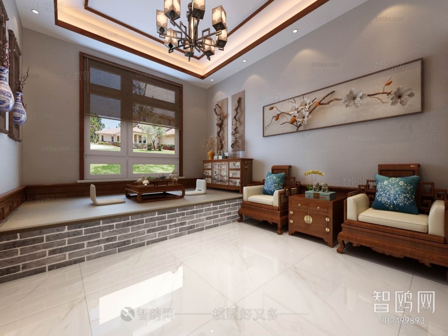 New Chinese Style Bedroom