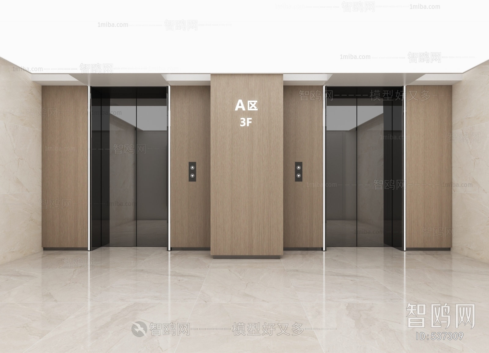 Modern Elevator Hall