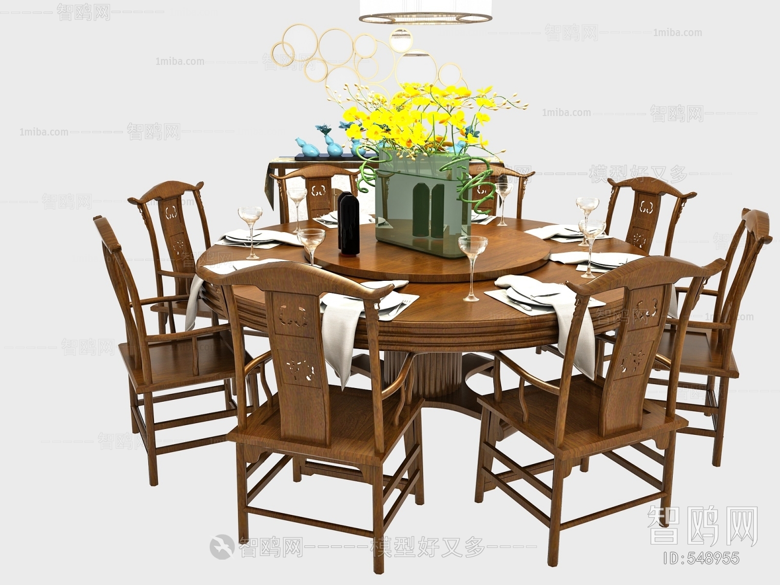 New Chinese Style Dining Table And Chairs