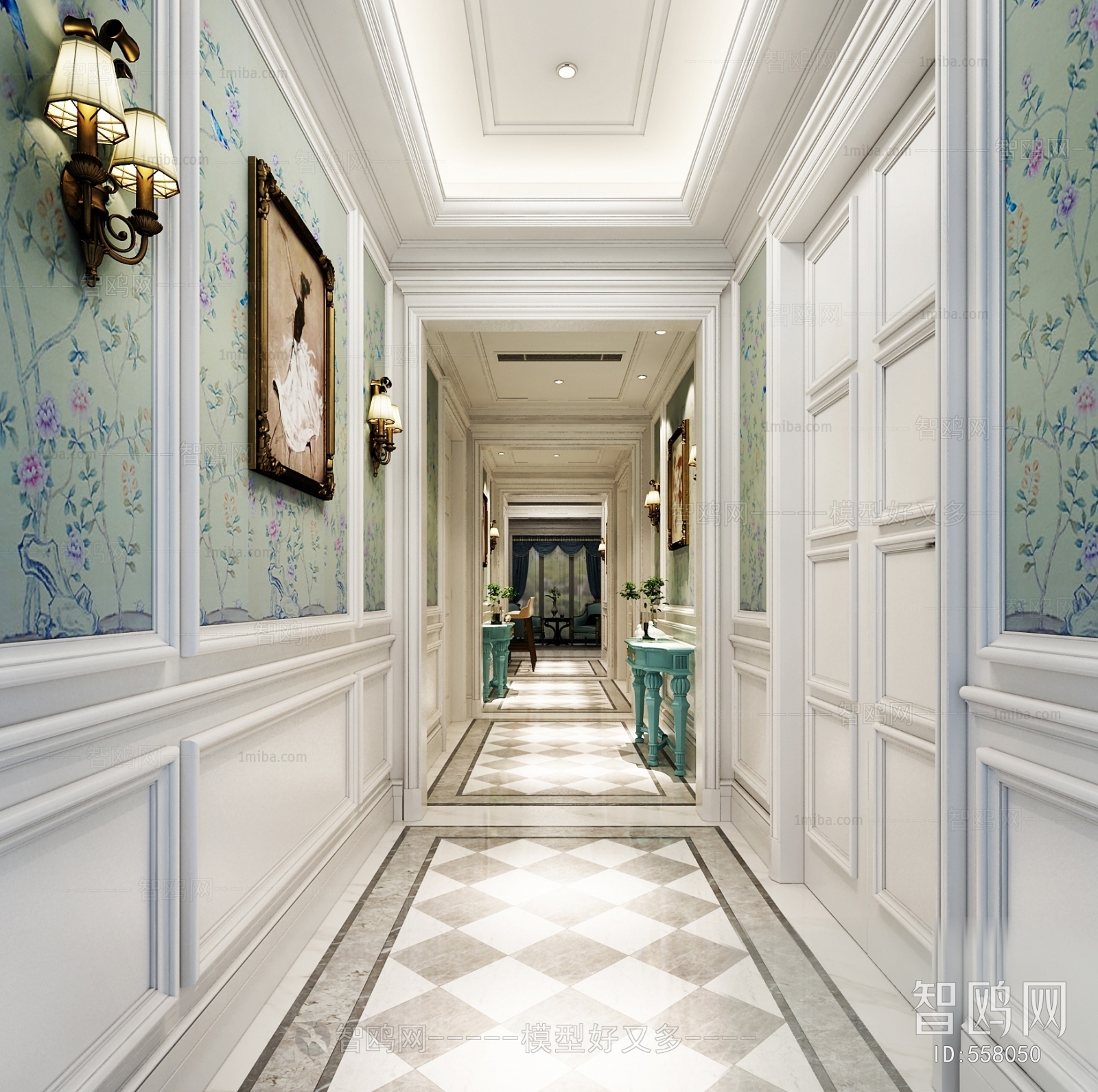 European Style Hallway