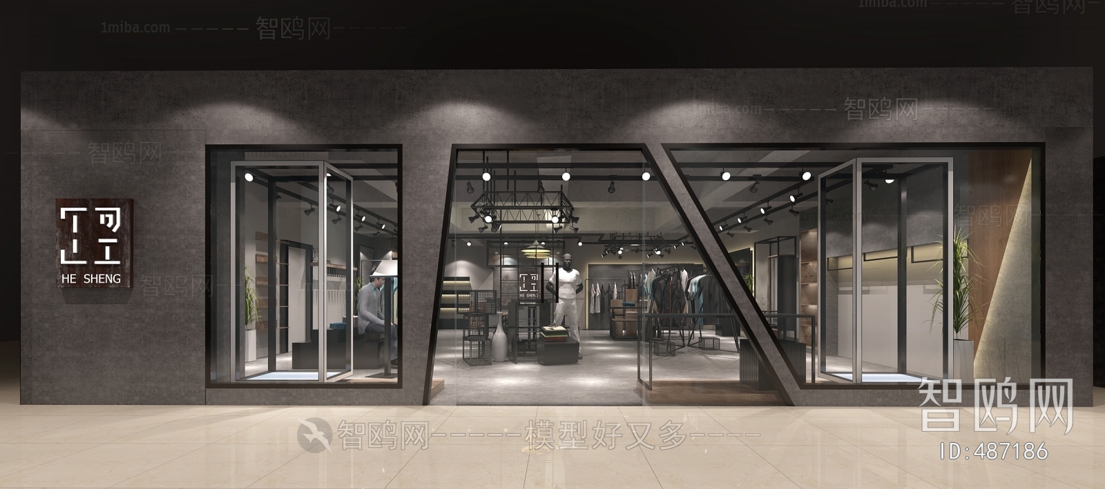 Industrial Style Clothing Store