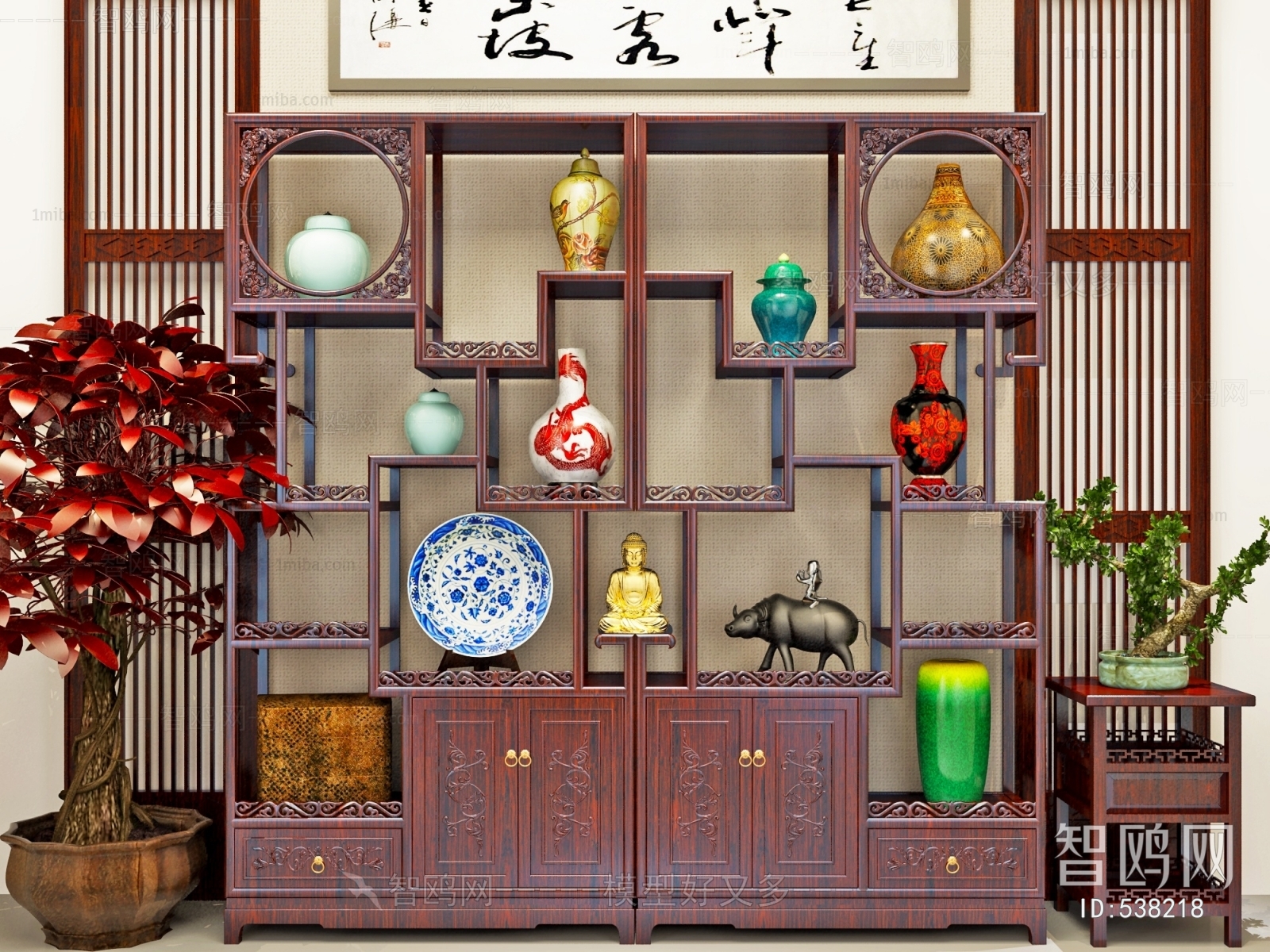 New Chinese Style Antique Rack