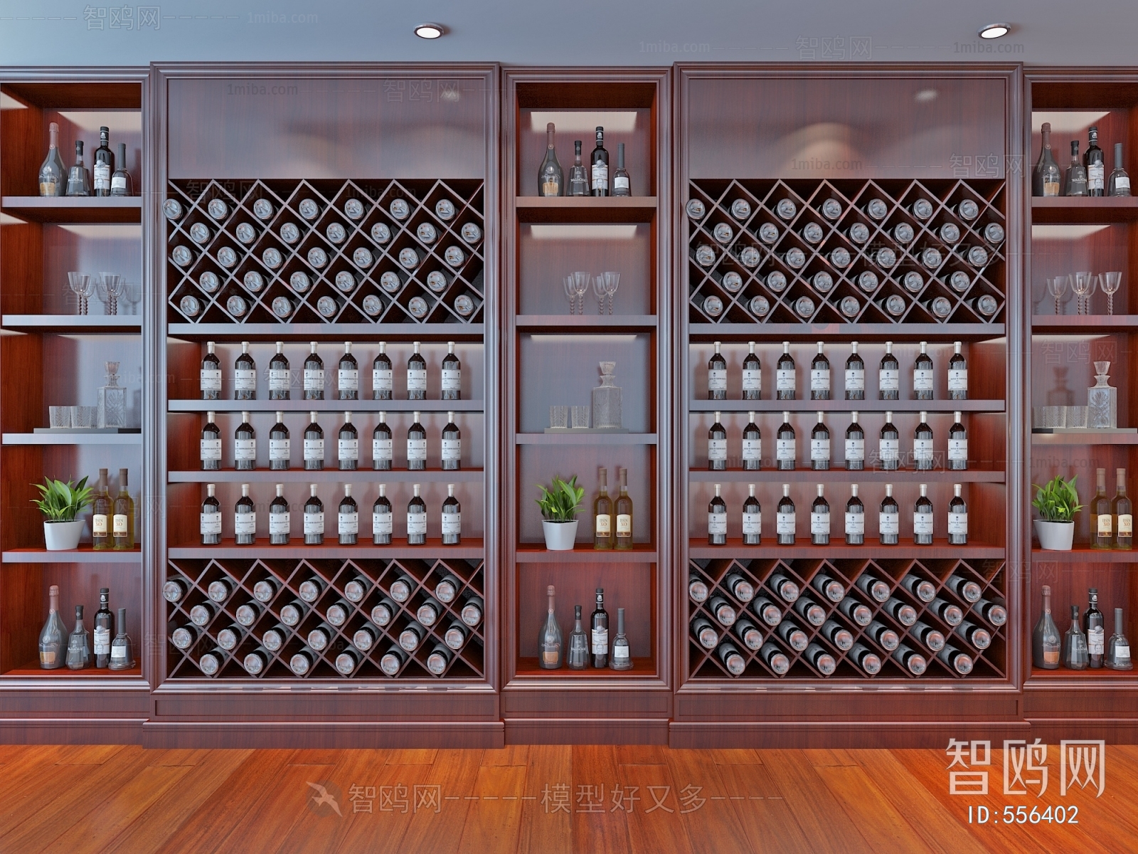 New Chinese Style Wine Cabinet