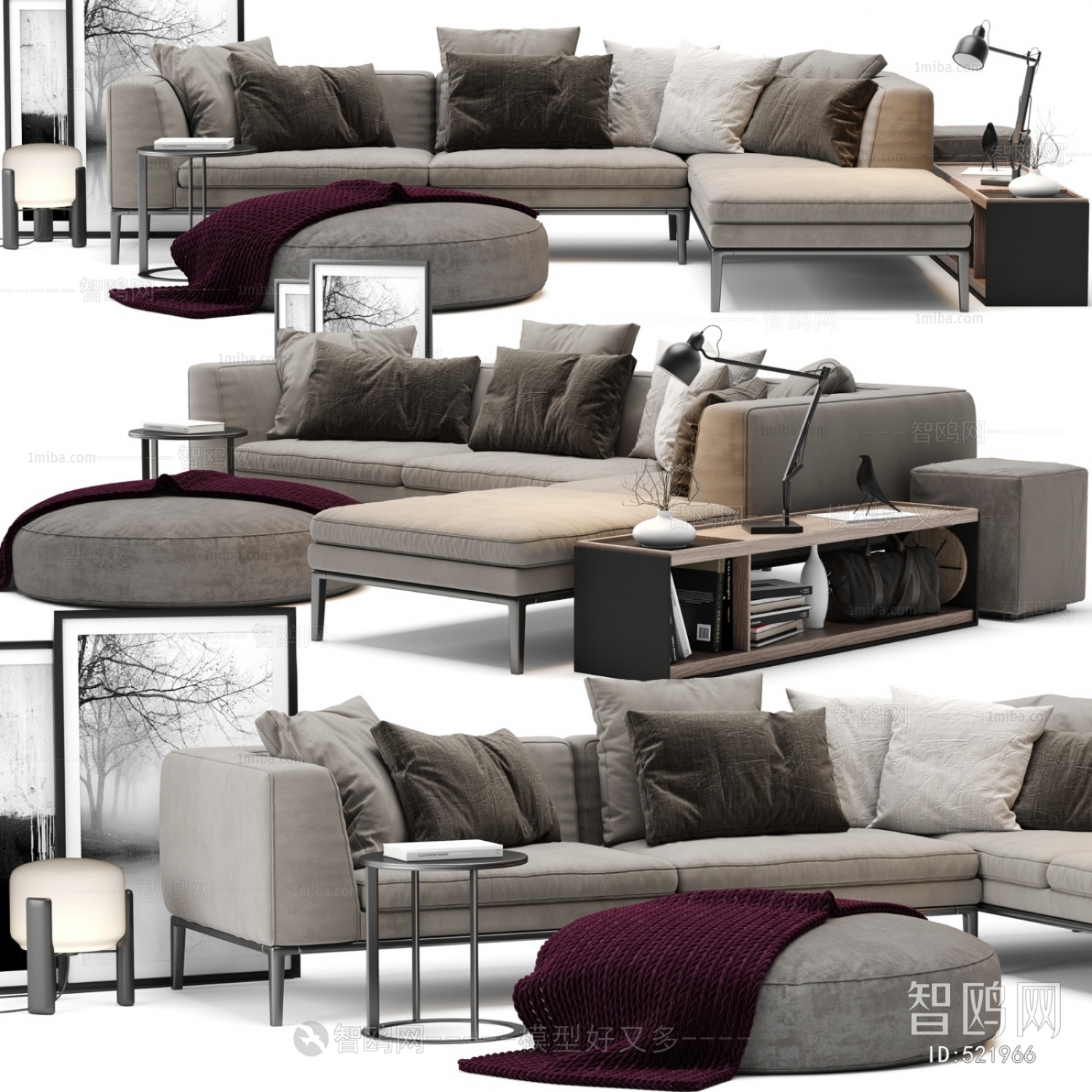 Modern Multi Person Sofa