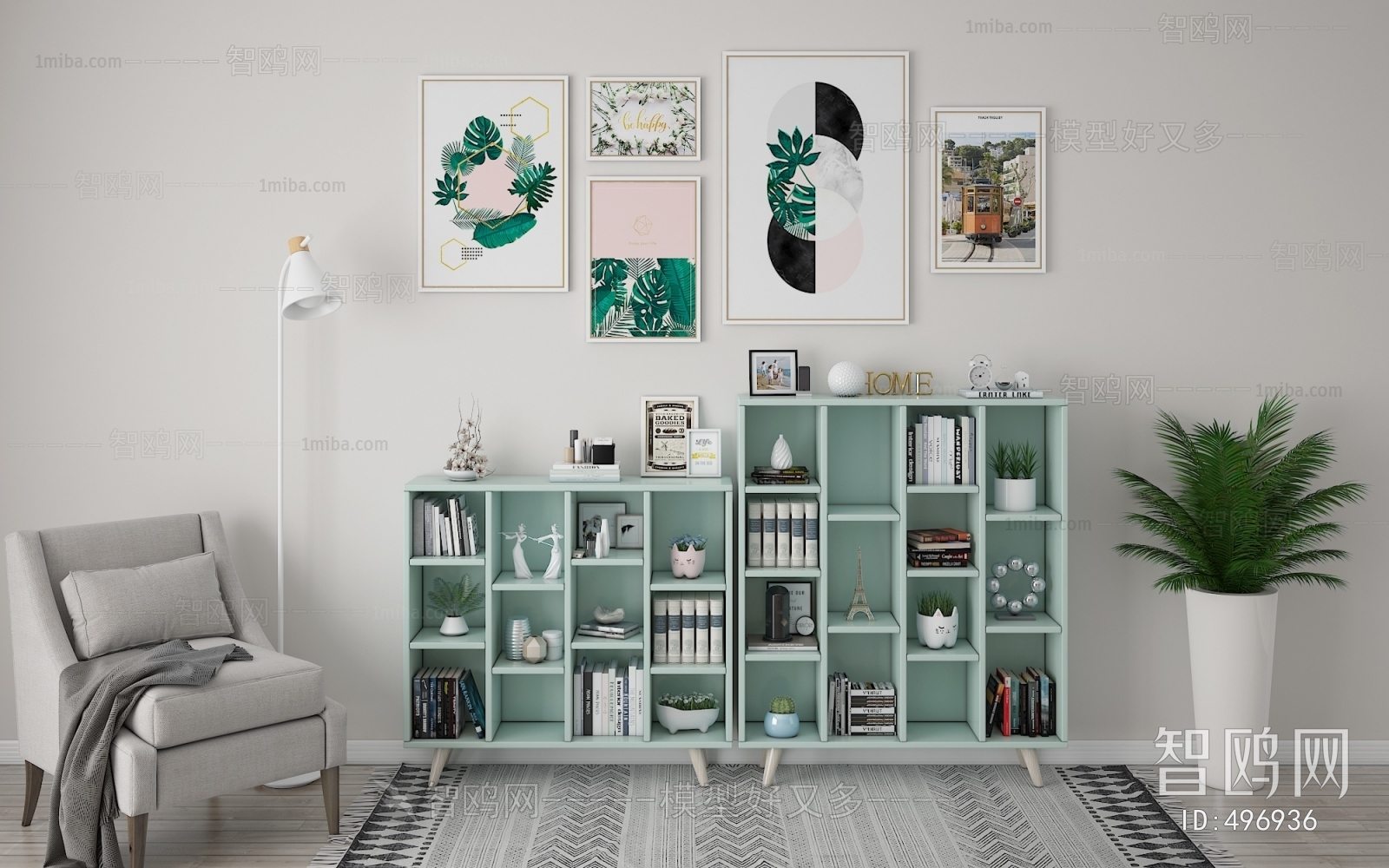 Nordic Style Bookcase