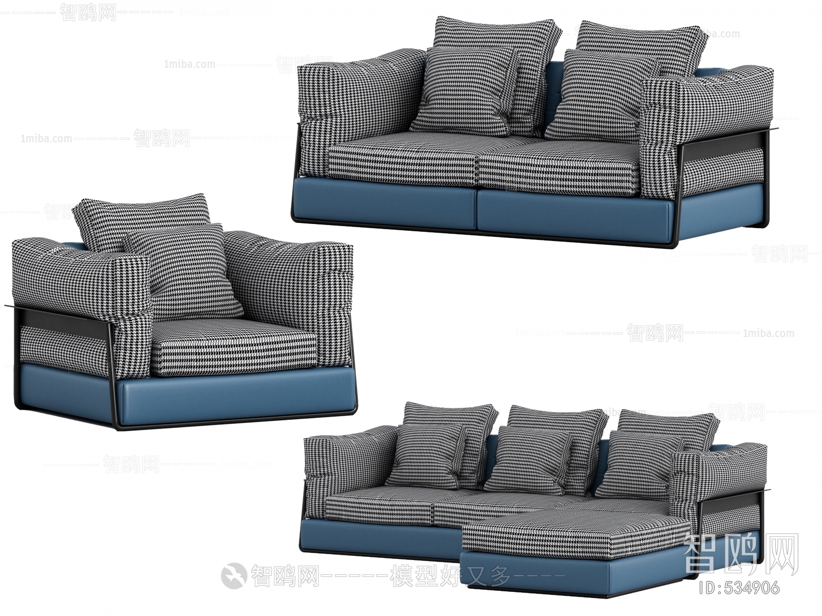 Post Modern Style Single Sofa