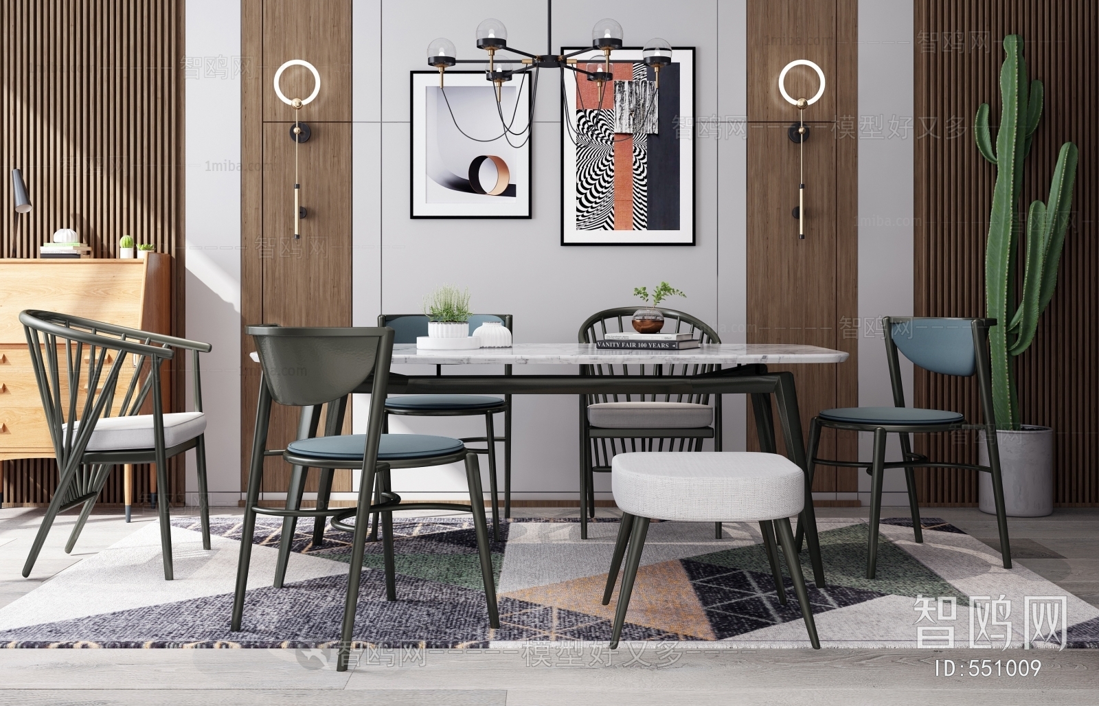 Nordic Style Dining Table And Chairs