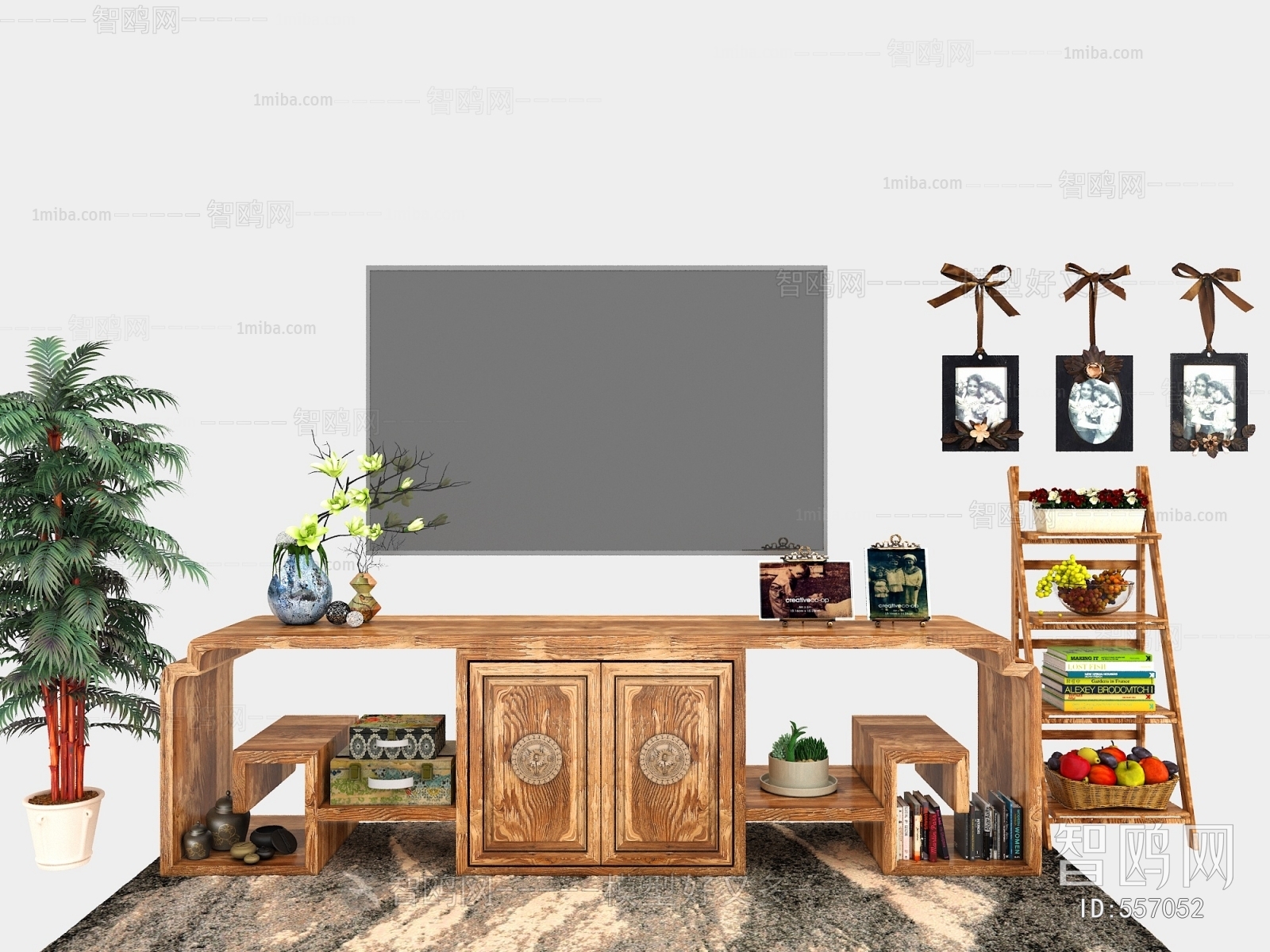 New Chinese Style TV Cabinet