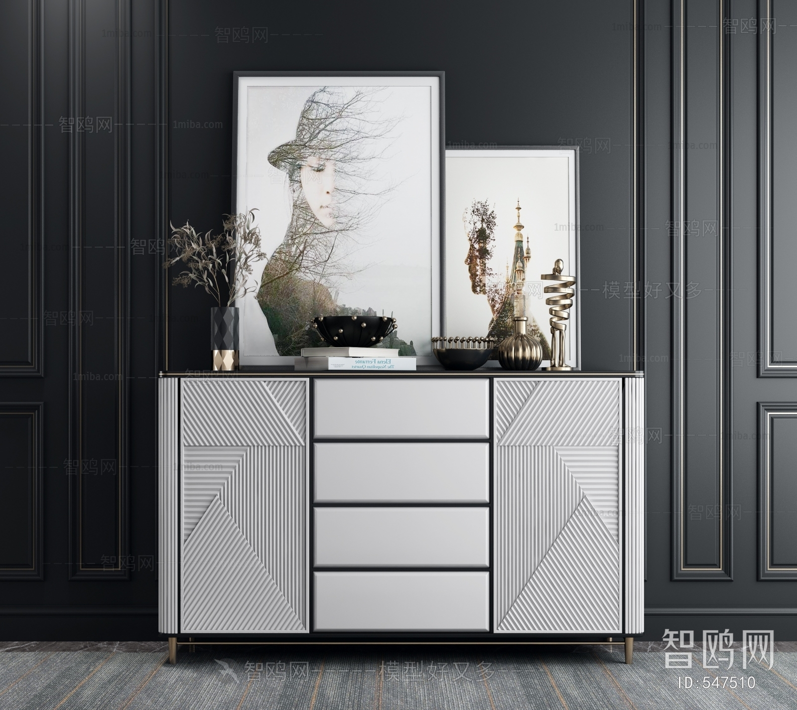 Modern Side Cabinet/Entrance Cabinet