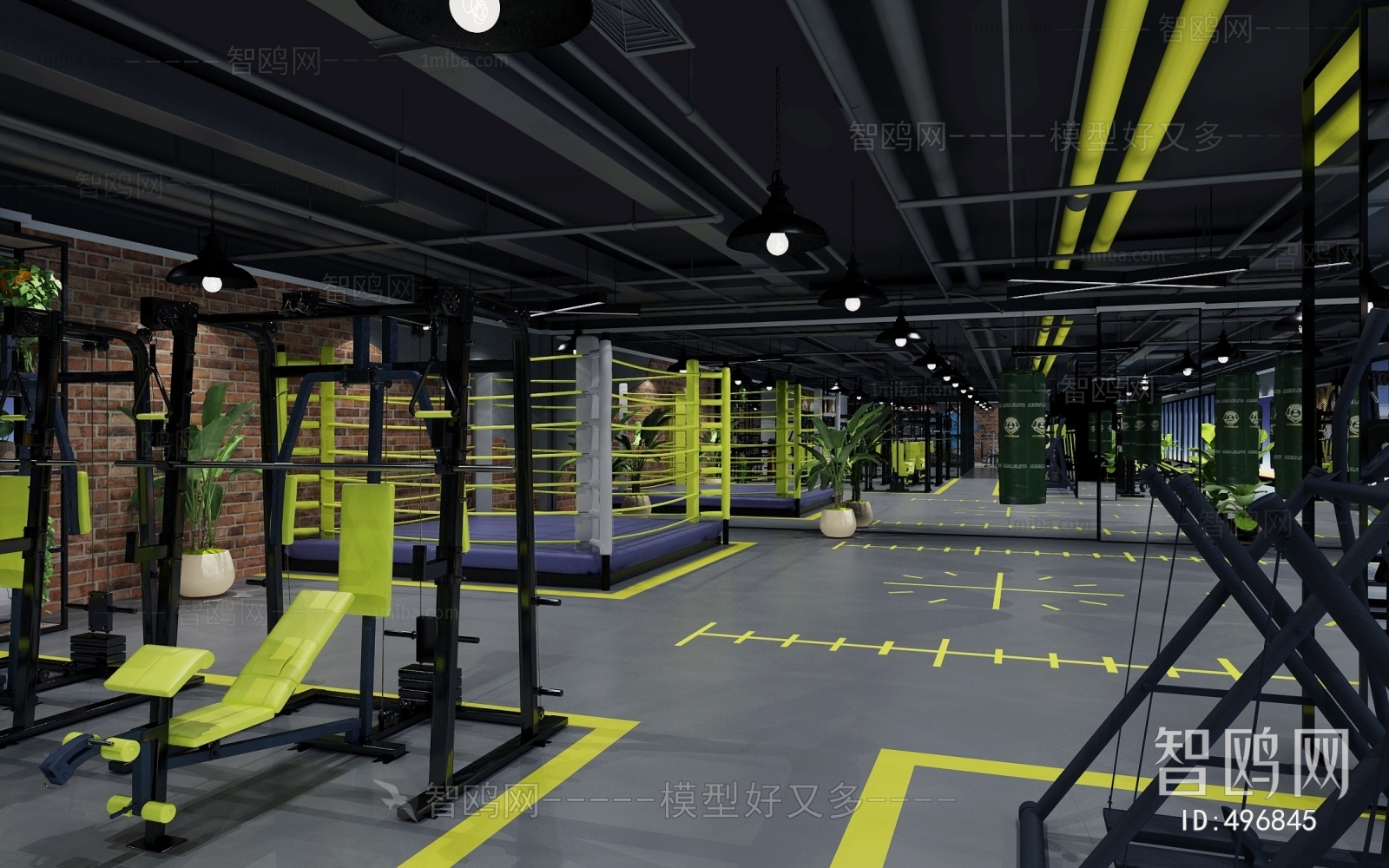 Industrial Style Gym