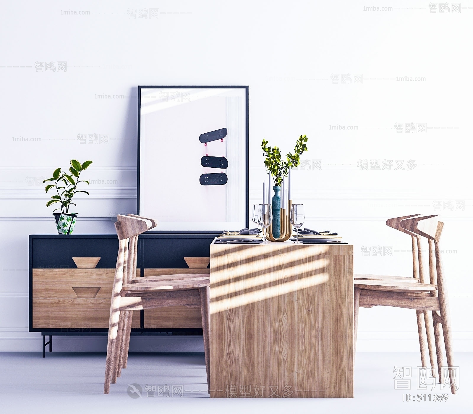 Nordic Style Dining Table And Chairs