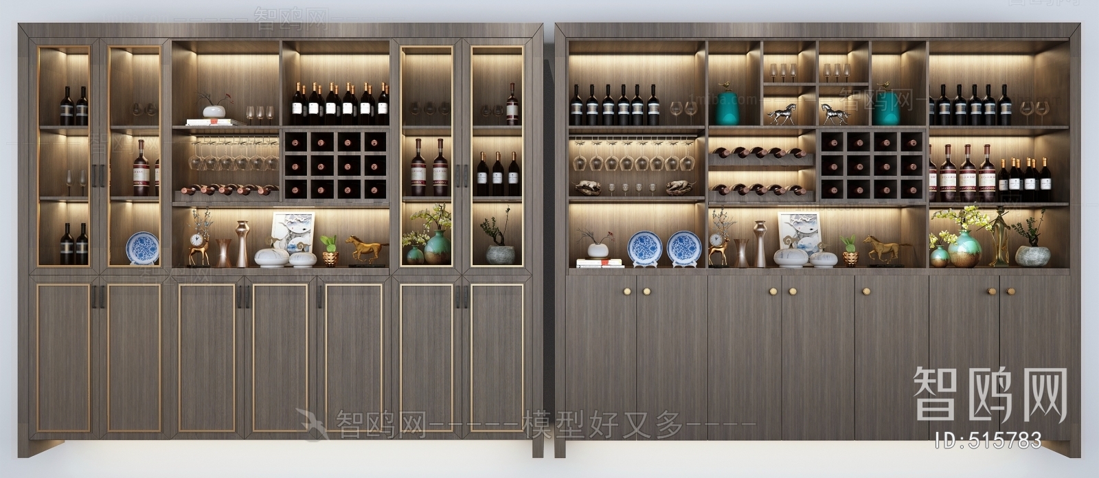 New Chinese Style Wine Cabinet