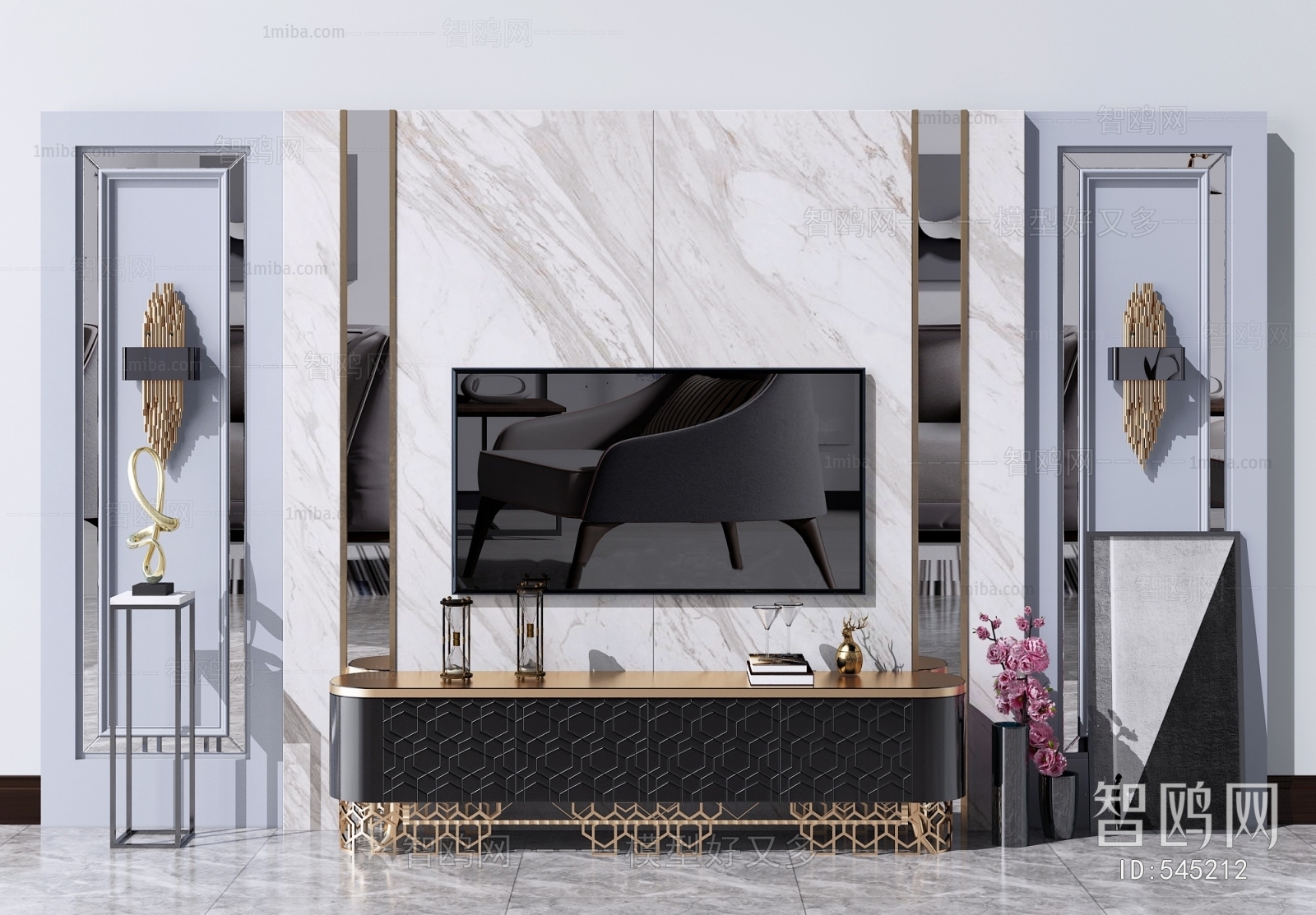 European Style TV Cabinet