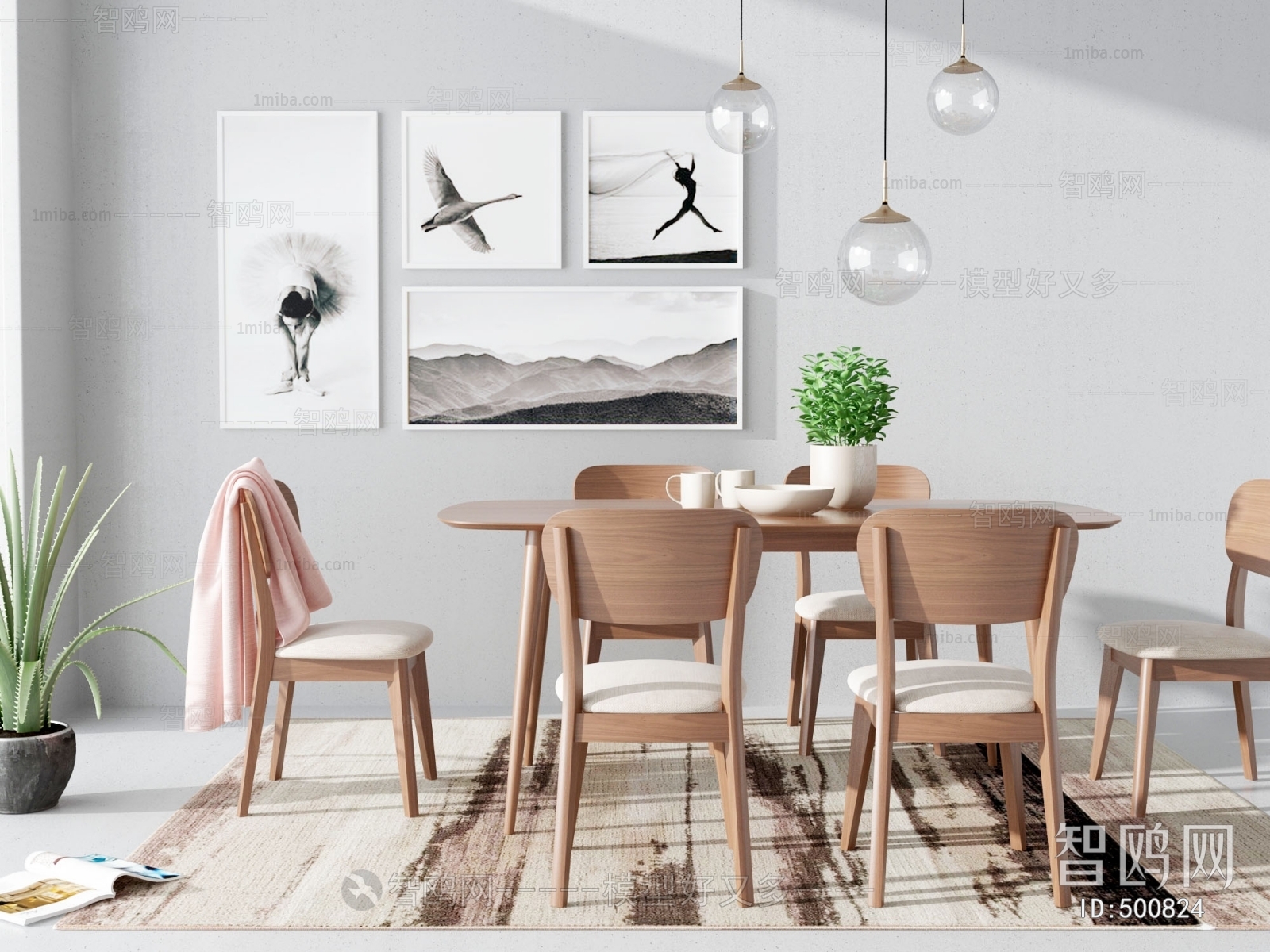 Nordic Style Dining Table And Chairs