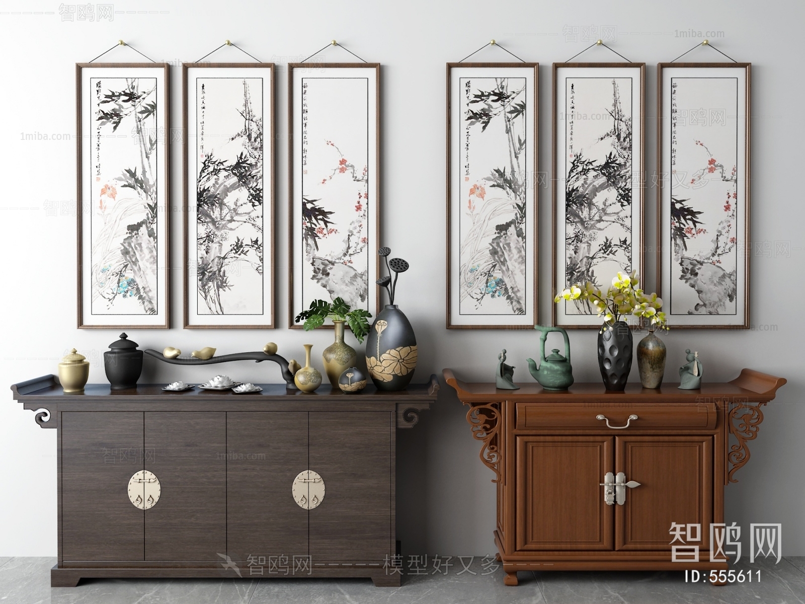 New Chinese Style Side Cabinet/Entrance Cabinet