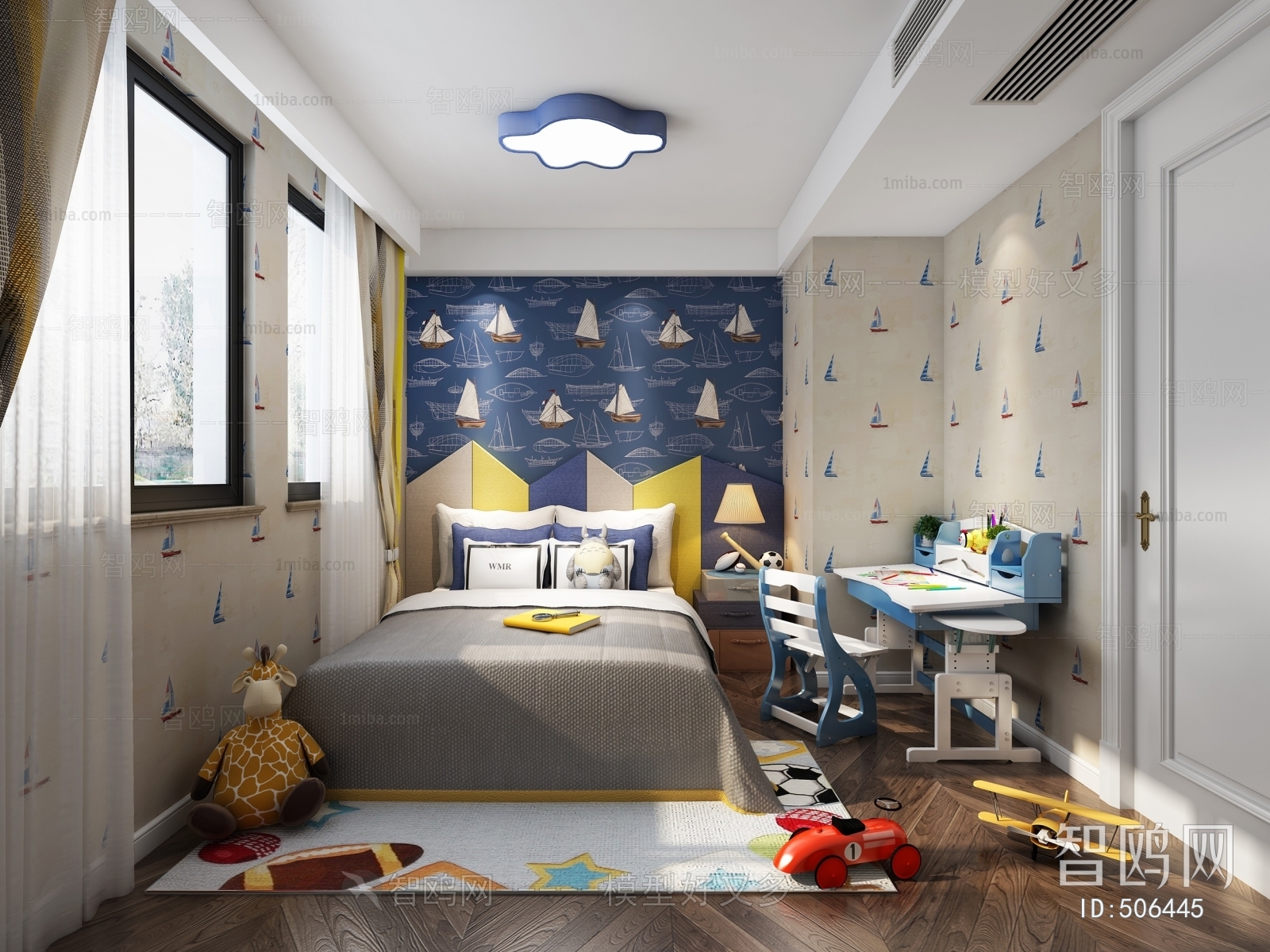 Modern Boy's Room And Son's Room