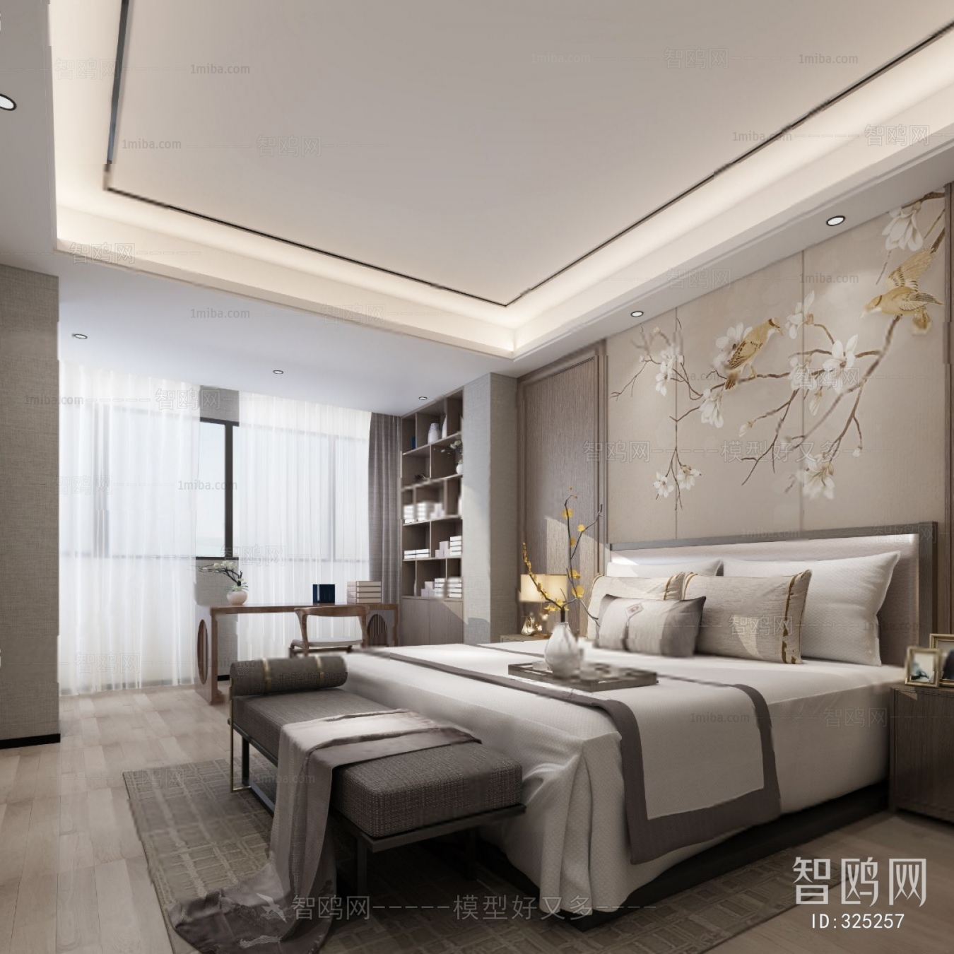 New Chinese Style Bedroom