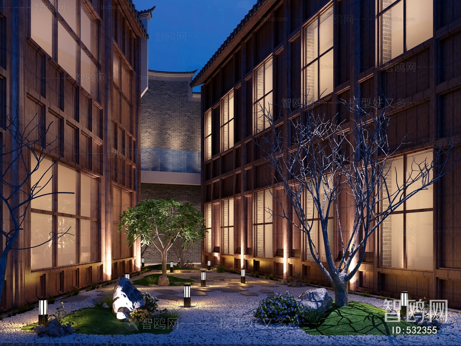 New Chinese Style Courtyard/landscape