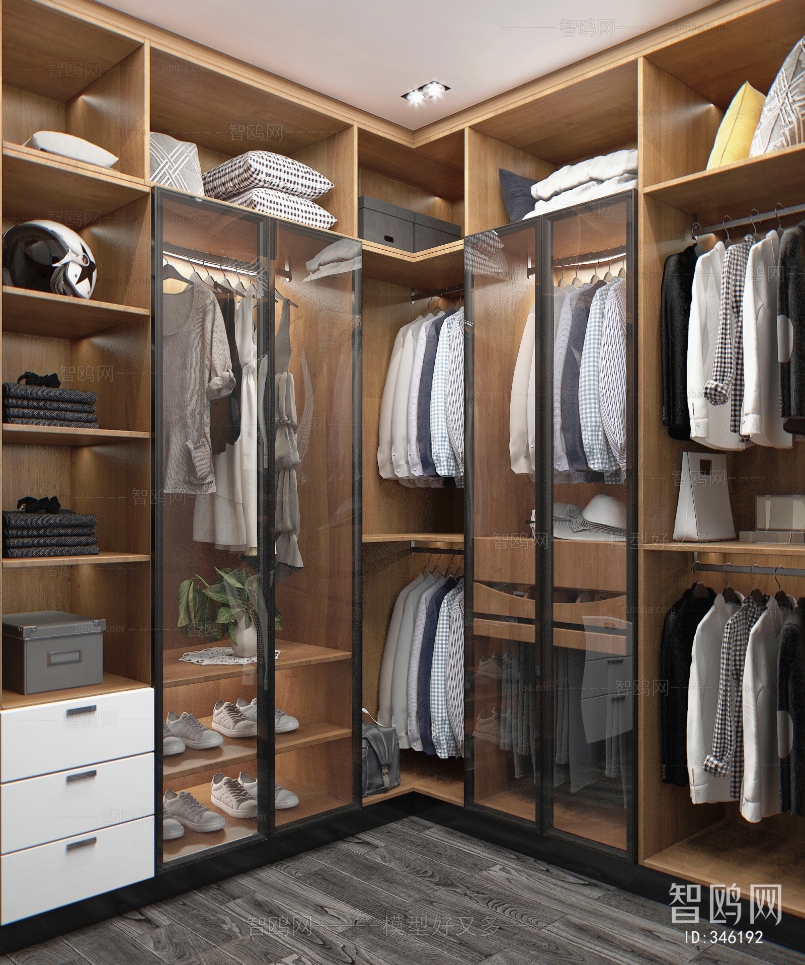 Modern Clothes Storage Area