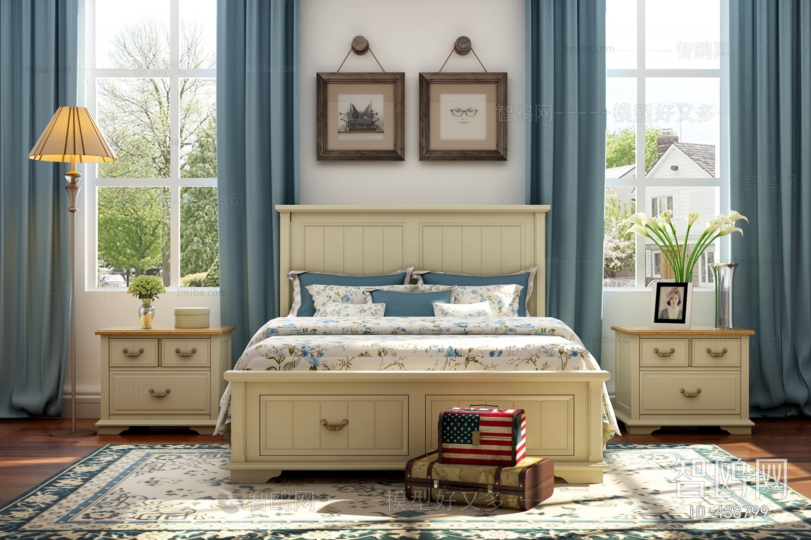 American Style Double Bed