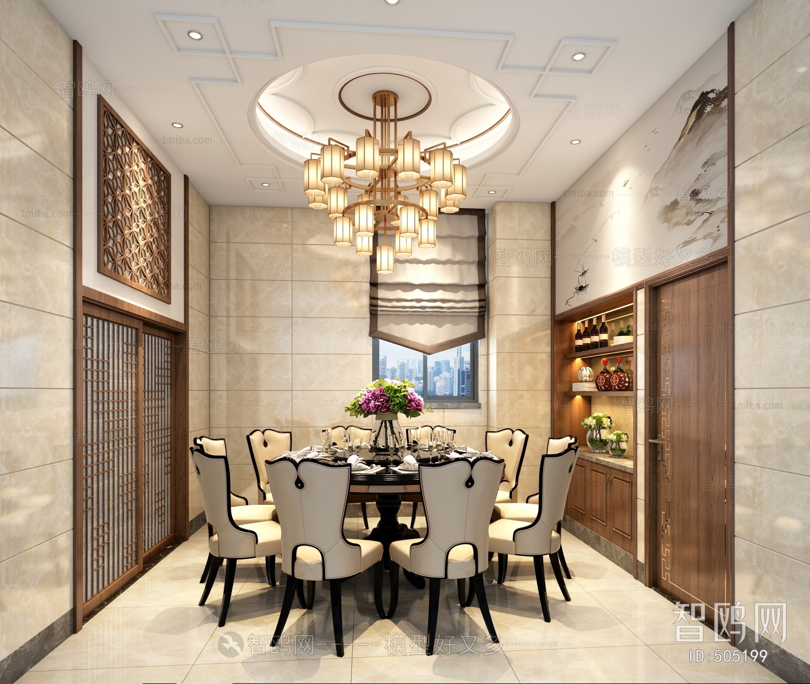 New Chinese Style Dining Room