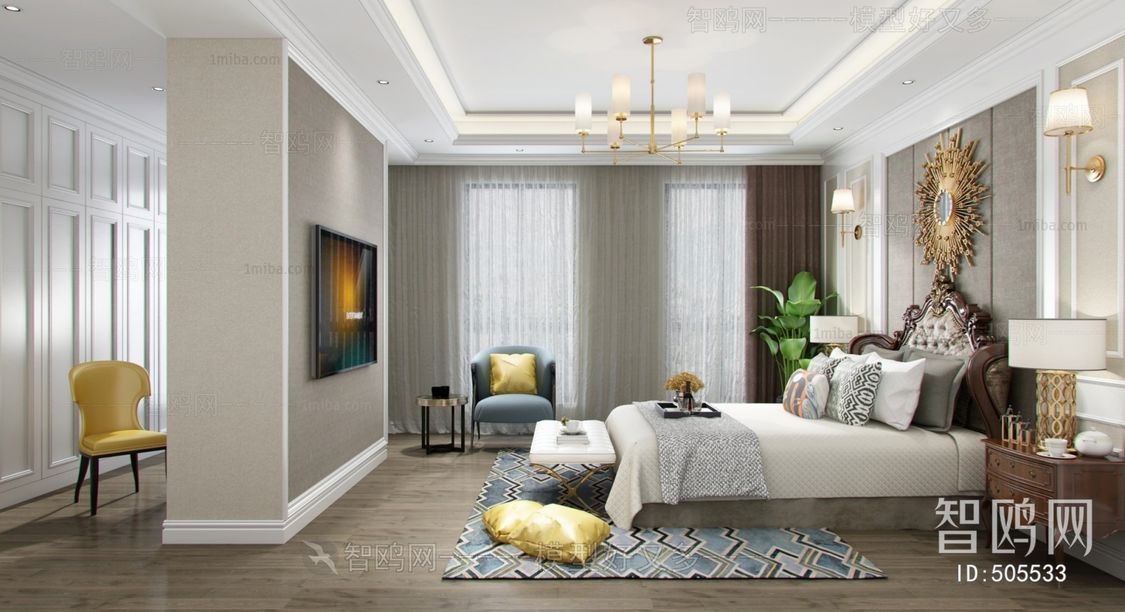 European Style Bedroom