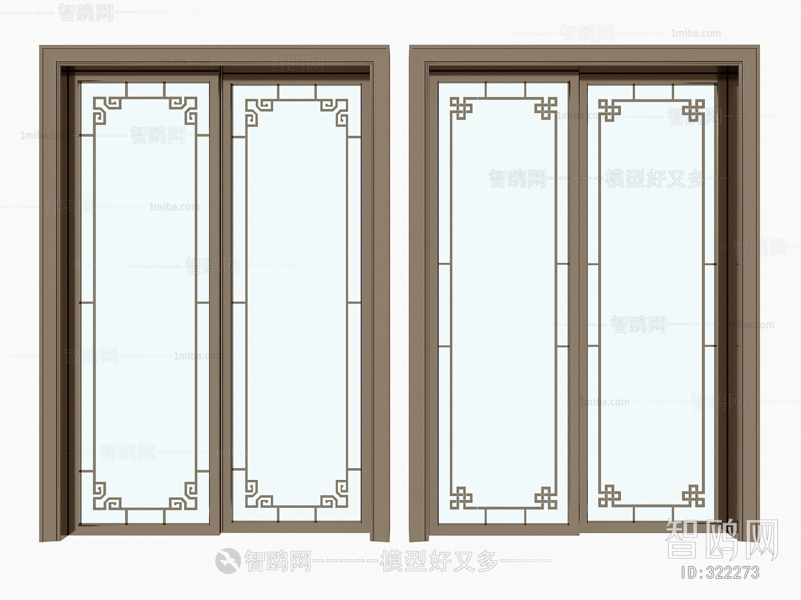 New Chinese Style Sliding Door