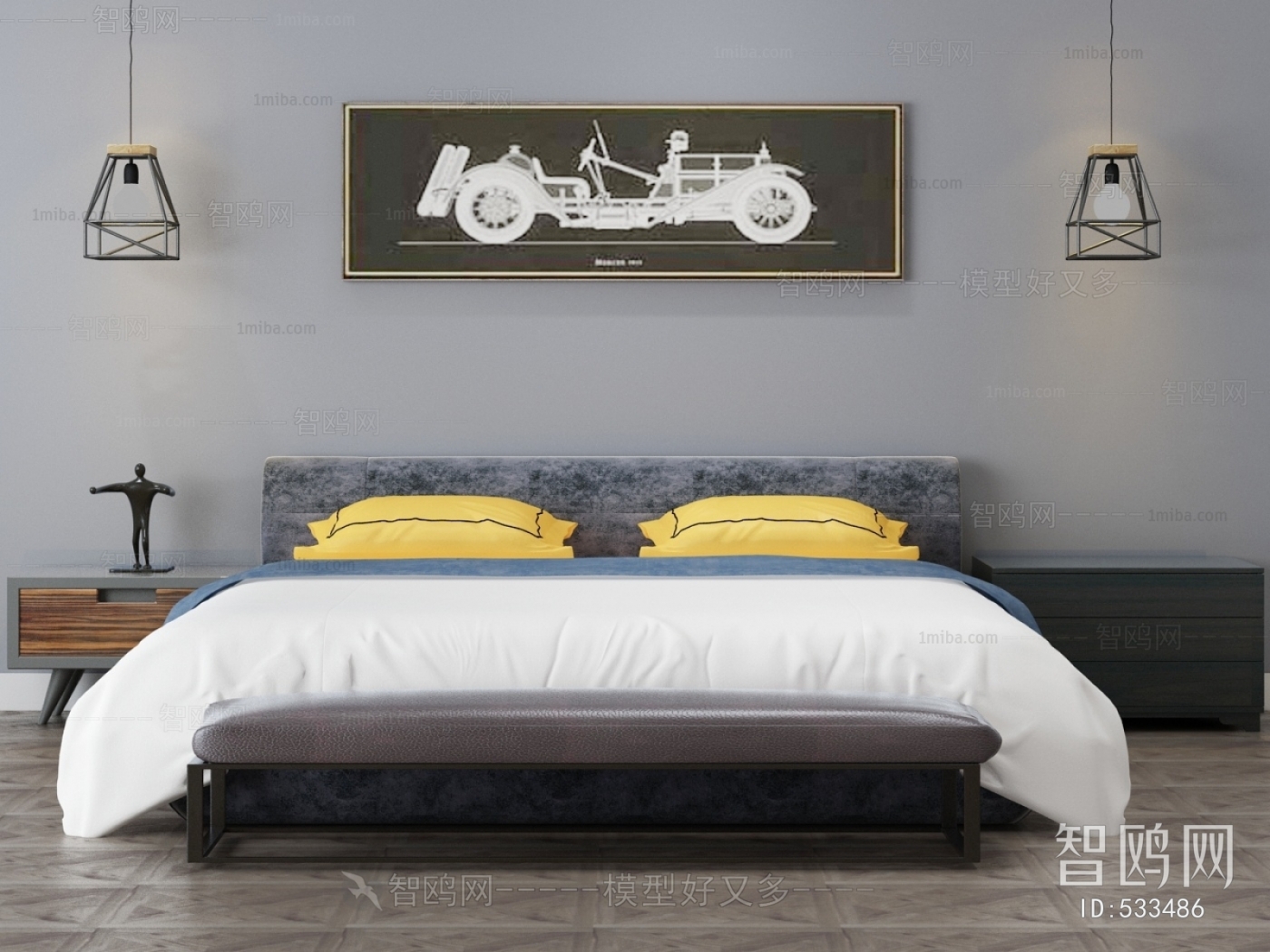 Modern Double Bed