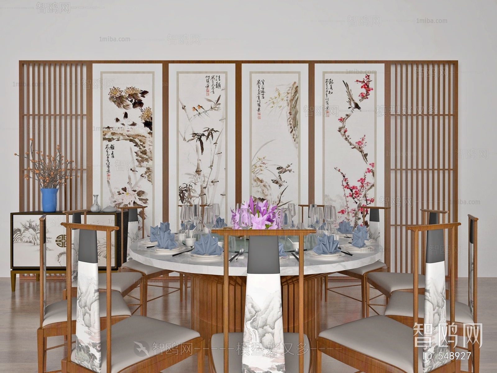 New Chinese Style Dining Table And Chairs