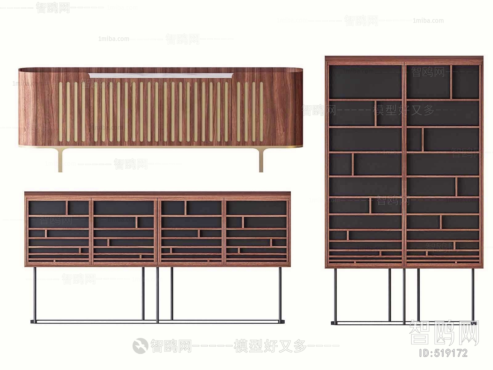 新中式边柜/玄关柜/组合