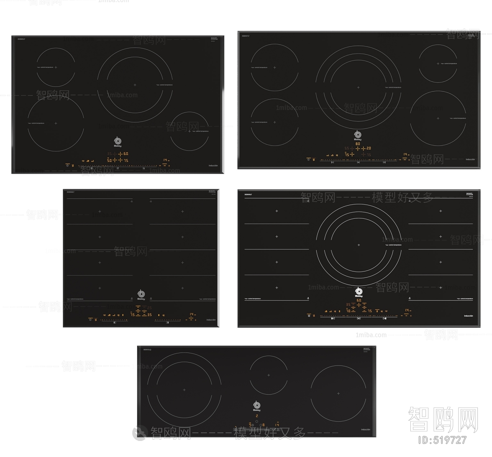 Modern Kitchen Electric Gas Range