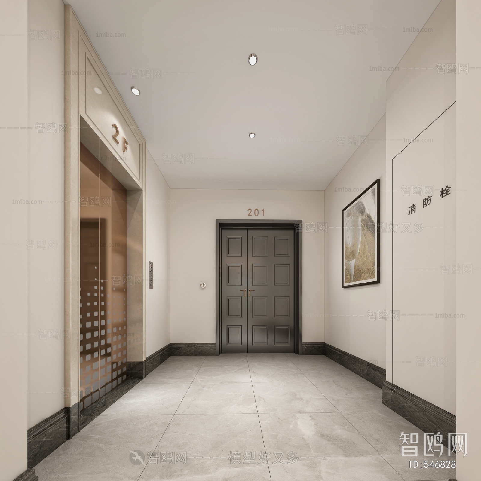 Modern Elevator Hall