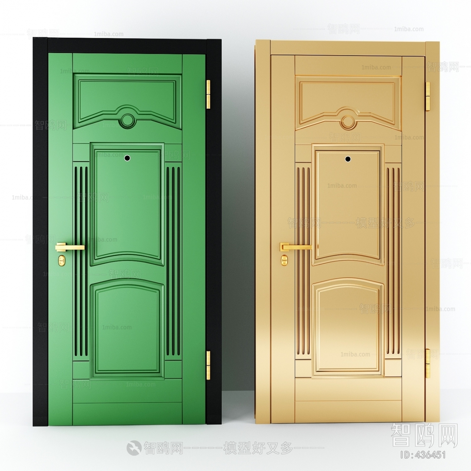 Modern Solid Wood Door