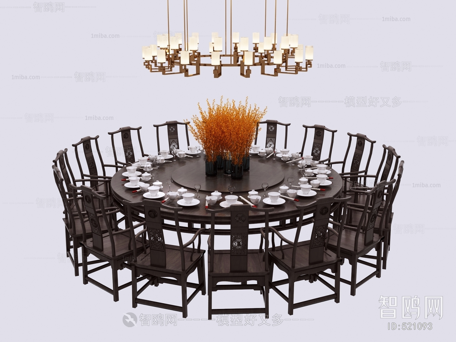 New Chinese Style Dining Table And Chairs