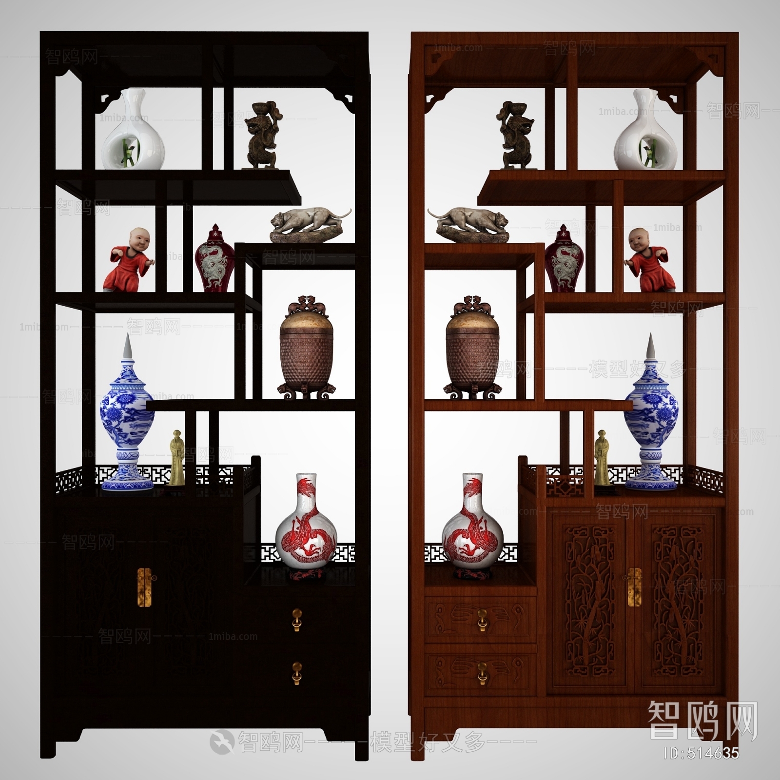 New Chinese Style Antique Rack