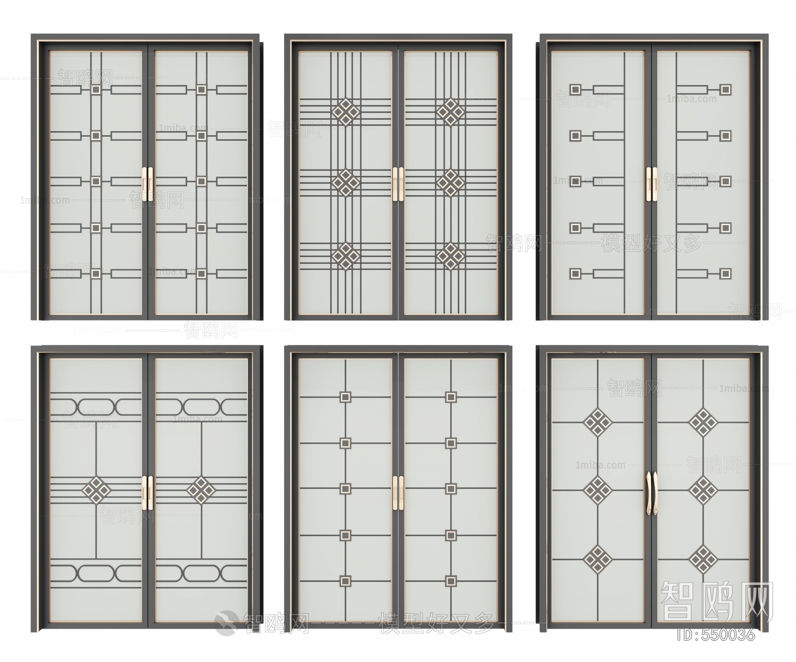 New Chinese Style Sliding Door