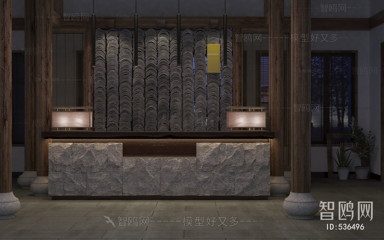 New Chinese Style Hotel Space