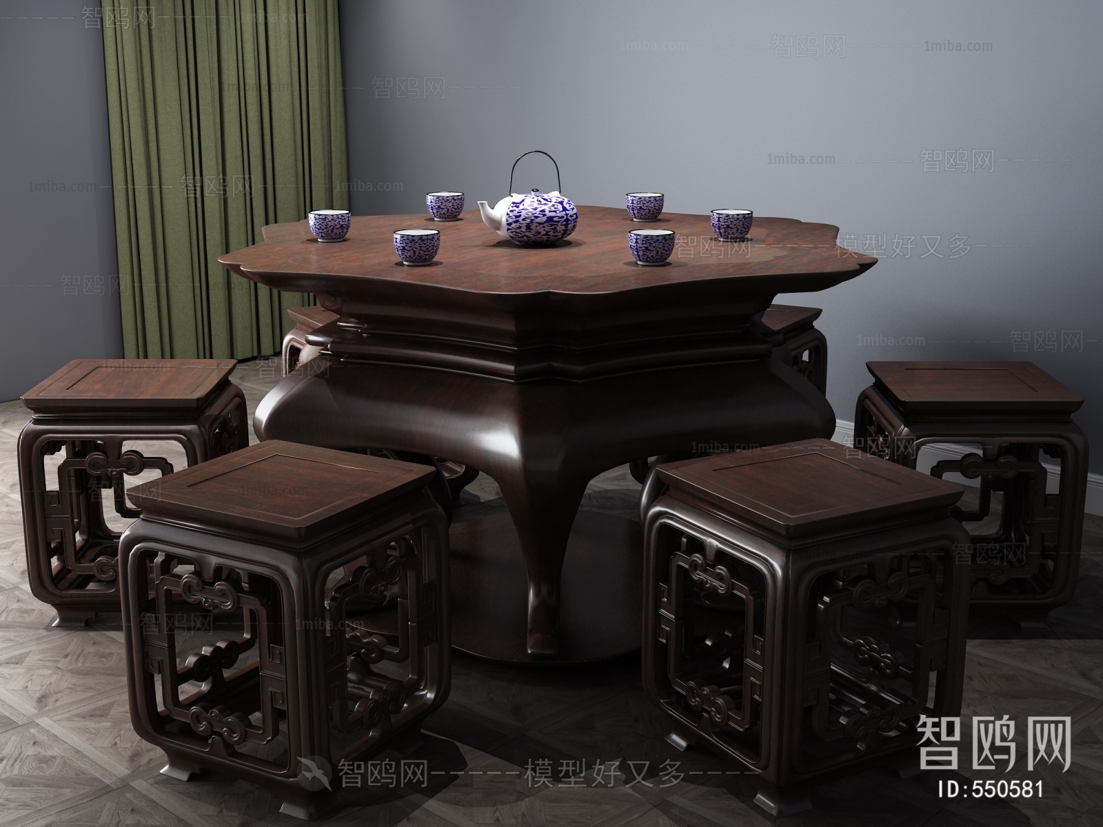 Chinese Style Dining Table And Chairs