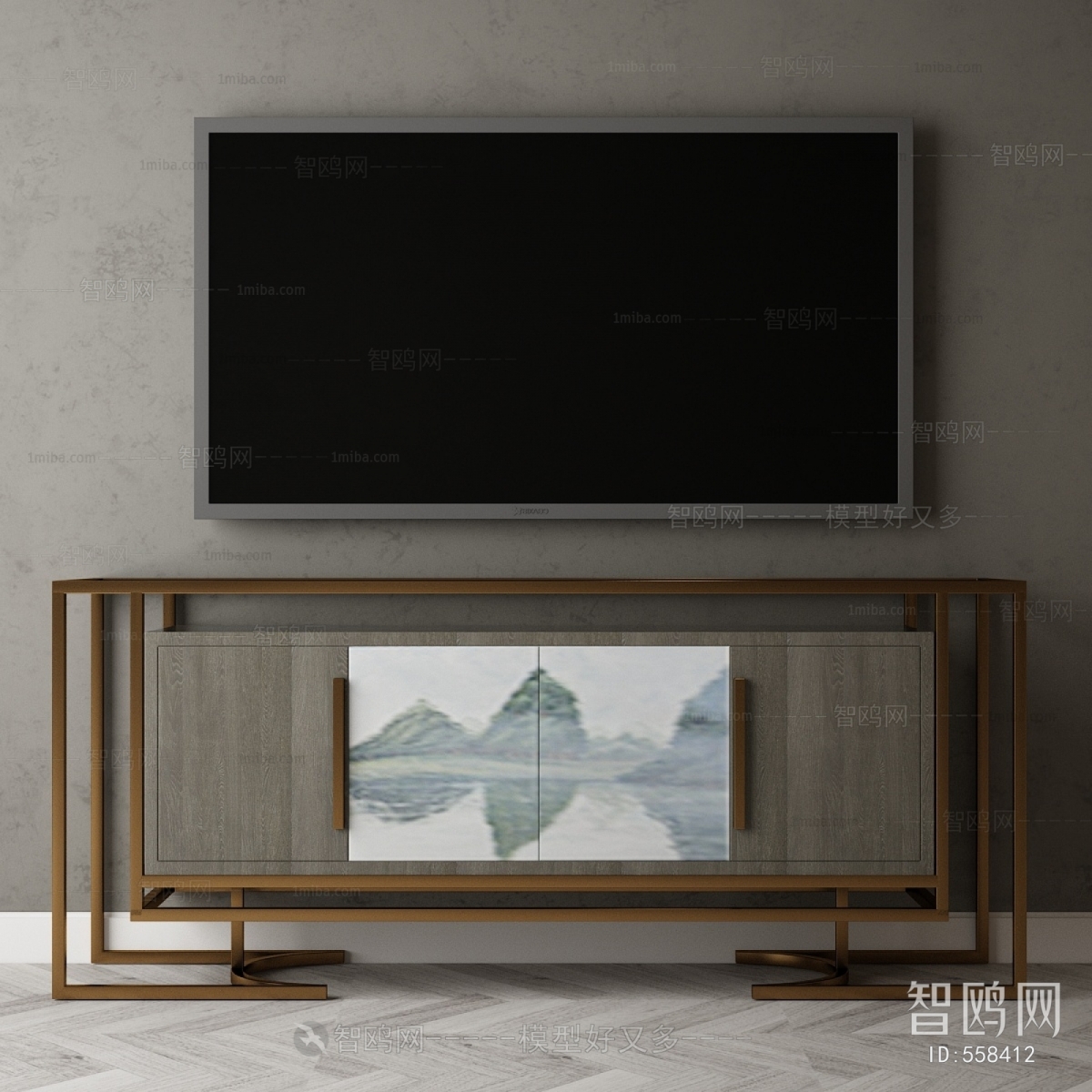 New Chinese Style TV Cabinet