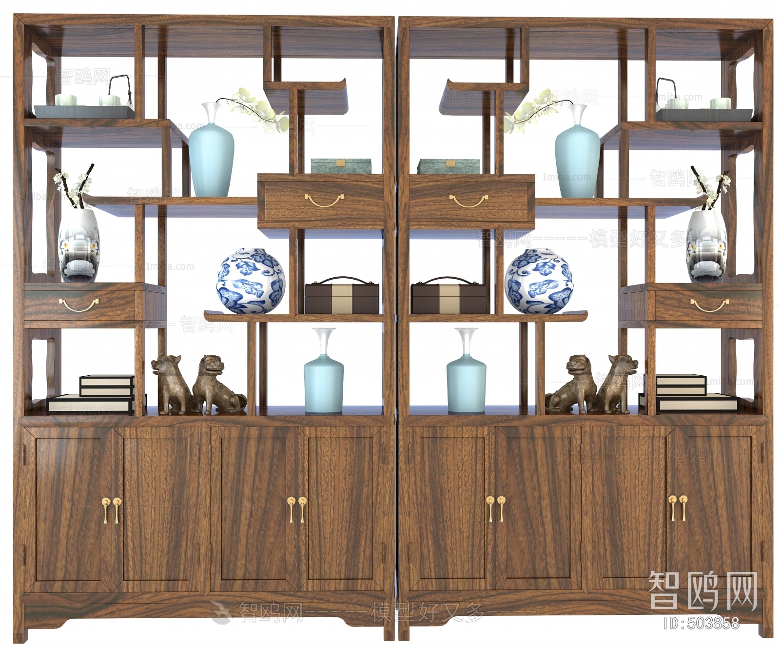 New Chinese Style Wine Cabinet