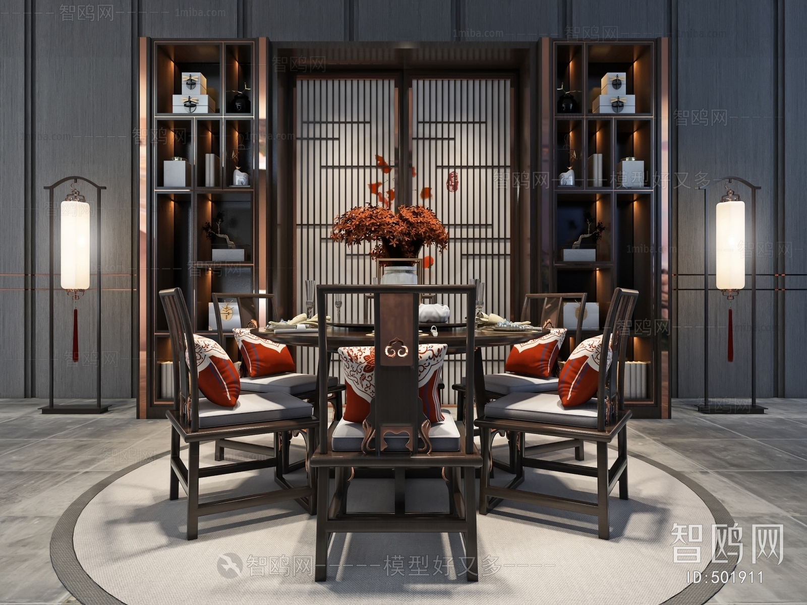 New Chinese Style Dining Table And Chairs