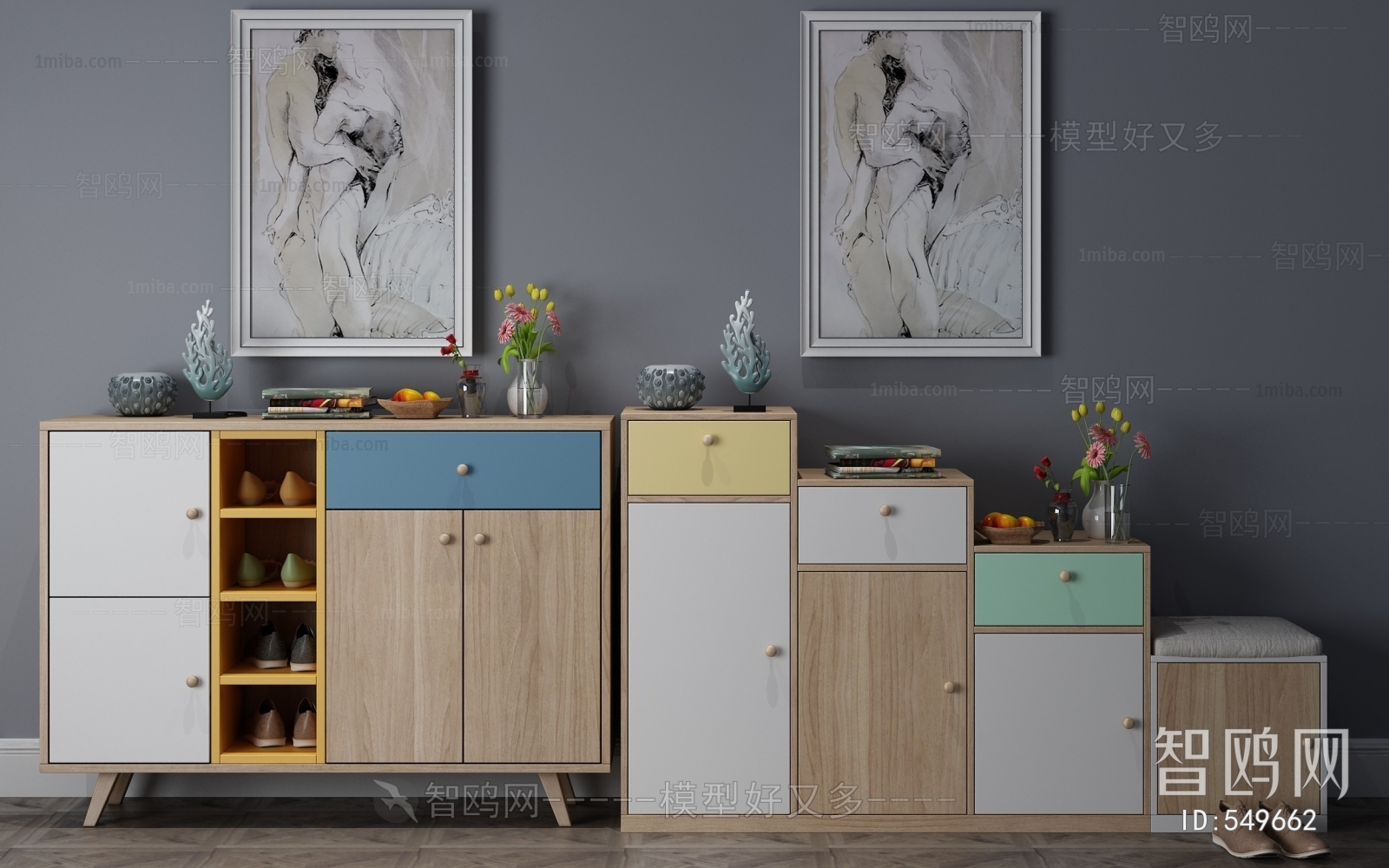 Nordic Style Shoe Cabinet