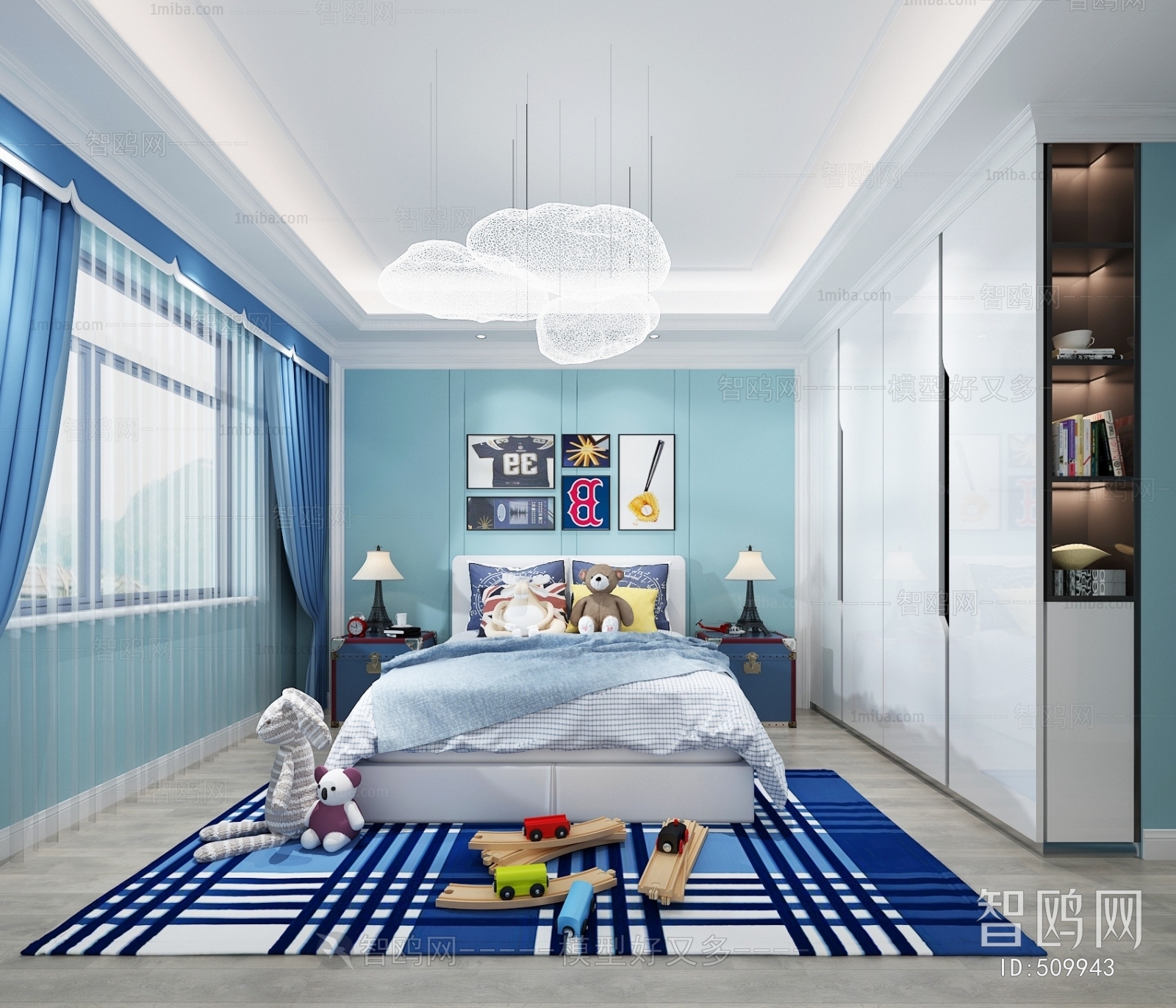 Modern Boy's Room And Son's Room