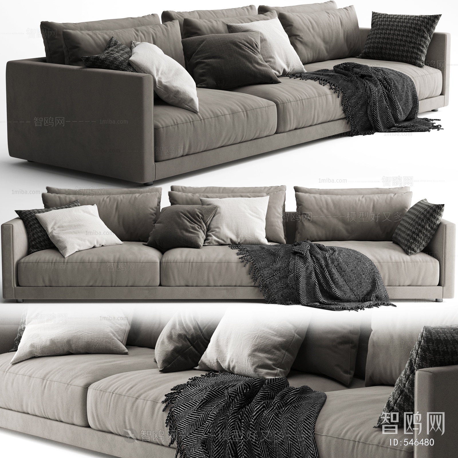 Modern Three-seat Sofa