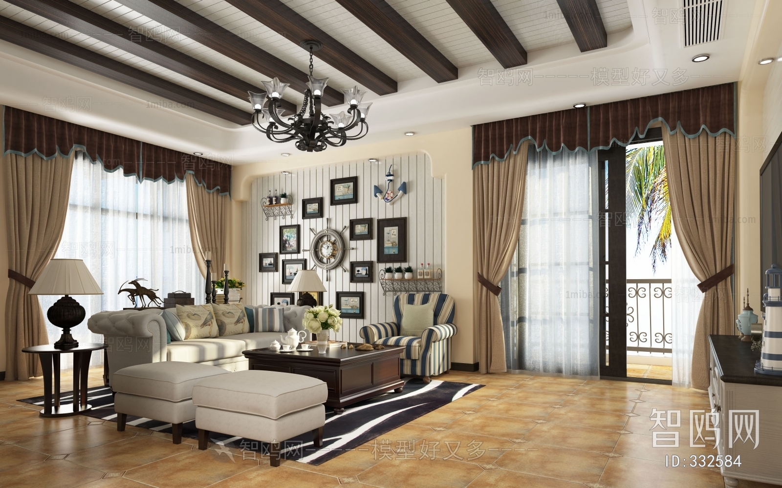 Mediterranean Style A Living Room